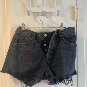 Agolde Dark Gray Jean Shorts